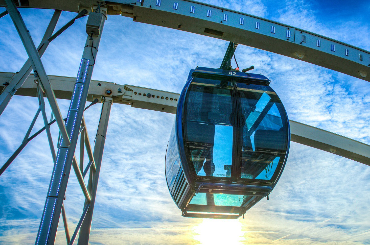 SkyWheel Myrtle Beach gondola in May